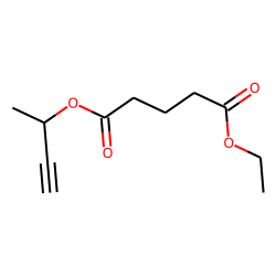 Glutaric acid, but-3-yn-2-yl ethyl ester