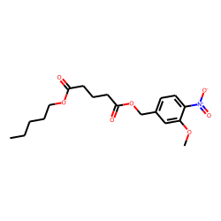 Glutaric acid, pentyl 3-methoxy-4-nitrobenzyl ester