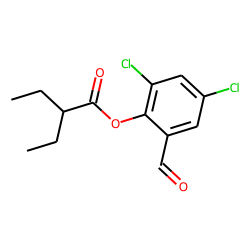 2-Ethylbutyric acid, 2,4-dichloro-6-formylphenyl ester