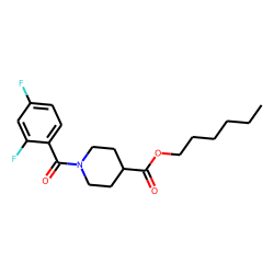 Isonipecotic acid, N-(2,4-difluorobenzoyl)-, hexyl ester