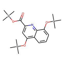 2-Quinolinecarboxylic acid, 4,8-bis[(trimethylsilyl)oxy]-, trimethylsilyl ester