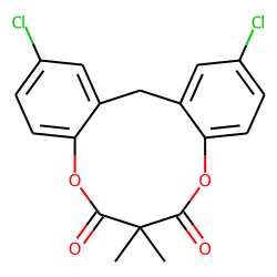 Dichlorphen, cyclic ester with dimethylmalonic acid