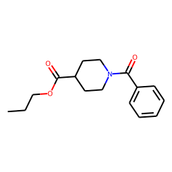 Isonipecotic acid, N-benzoyl-, propyl ester
