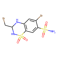 3-Bromomethyl-6-bromo-7-sulfamoyl-3,4-dihydro-1,2,4-benzothiadiazine-1,1-dioxide