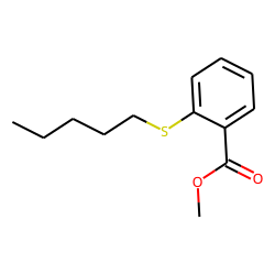 Benzoic acid, 2-(pentylthio)-, methyl ester