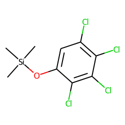 Phenol, 2,3,4,5-tetrachloro, TMS