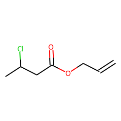 Butanoic acid, 3-chloro, 2-propenyl ester