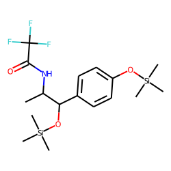 p-Hydroxynorephedrine, N-TFA-O-TMS