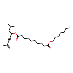 Sebacic acid, 2,7-dimethylocta-7-en-5-yn-4-yl heptyl ester