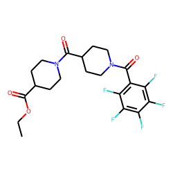 Isonipecotinoylisonipecotic acid, N'-pentafluorobenzoyl-, ethyl ester