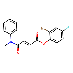 Fumaric acid, monoamide, N-methyl-N-phenyl-, 2-bromo-4-fluorophenyl ester