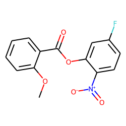 o-Methoxybenzoic acid, 5-fluoro-2-nitrophenyl ester