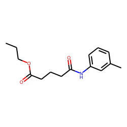 Glutaric acid, monoamide, N-(3-methylphenyl)-, propyl ester