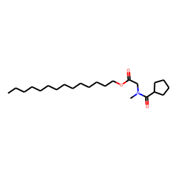 Sarcosine, N-(cyclopentylcarbonyl)-, tetradecyl ester