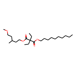Diethylmalonic acid, decyl 5-methoxy-3-methylpentyl ester