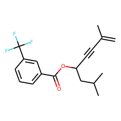 3-Trifluoromethylbenzoic acid, 2,7-dimethyloct-7-en-5-yn-4-yl ester