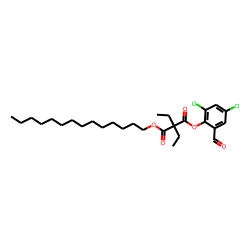 Diethylmalonic acid, 2,4-dichloro-6-formylphenyl tetradecyl ester