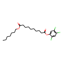 Sebacic acid, heptyl 2,4,5-trichlorophenyl ester