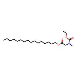 Glycine, N-methyl-N-ethoxycarbonyl-, hexadecyl ester