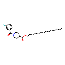 Isonipecotic acid, N-(3-fluorobenzoyl)-, tetradecyl ester