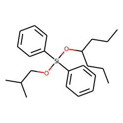 Silane, diphenyl(4-heptyloxy)isobutoxy-