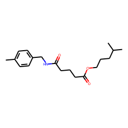 Glutaric acid, monoamide, N-(4-methylbenzyl)-, isohexyl ester