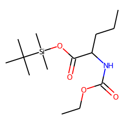 Norvaline, ethoxycarbonylated, TBDMS