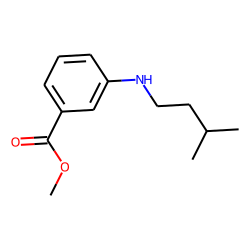 Benzoic acid, 3-(3-methylbutyl)amino-, methyl ester