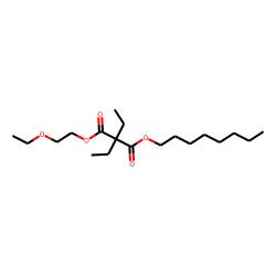 Diethylmalonic acid, 2-ethoxylethyl octyl ester