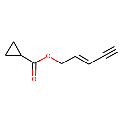 Cyclopropanecarboxylic acid, pent-2-en-4-ynyl ester