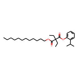 Diethylmalonic acid, dodecyl 2-isopropylphenyl ester