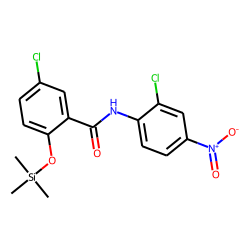 5-Chloro-N-(2-chloro-4-nitrophenyl)-2-trimethylsilyloxybenzamide