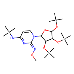 Cytidine, metho-oxime-TMS derivative