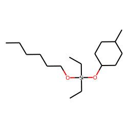 Silane, diethyl(cis-4-methylcyclohexyloxy)hexyloxy-