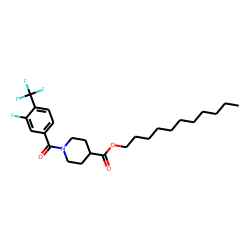 Isonipecotic acid, N-(3-fluoro-4-trifluoromethylbenzoyl)-, undecyl ester