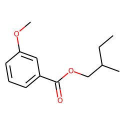 Benzoic acid, 3-methoxy-, 2-methylbutyl ester