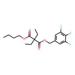 Diethylmalonic acid, butyl 3,4,5-trifluorobenzyl ester