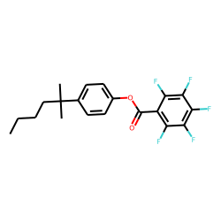 4(1,1-Dimethylpentyl)phenol, pentafluorobenzoyl ester