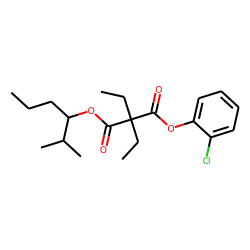 Diethylmalonic acid, 2-chlorophenyl 2-methylhex-3-yl ester