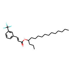 trans-(3-Trifluoromethyl)cinnamin acid, 4-hexadecyl ester