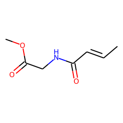 Crotonylglycine, methyl ester