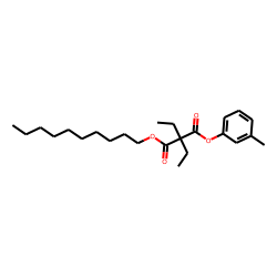 Diethylmalonic acid, decyl 3-methylphenyl ester