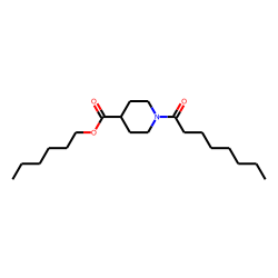 Isonipecotic acid, N-(octanoyl)-, hexyl ester
