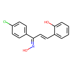 1-(P-chlorophenyl)-3-(o-hydroxyphenyl)-2-propen-1-oxime