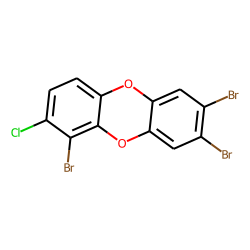 1,7,8-tribromo,2-chloro-dibenzo-dioxin