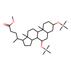 allo-Cholanic acid, 3«beta»,7«beta»-dihydroxy, Me-TMS
