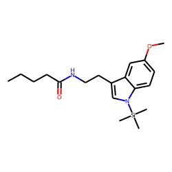 Indole, 3-(2-pentanoylaminoethyl), 5-methoxy, TMS