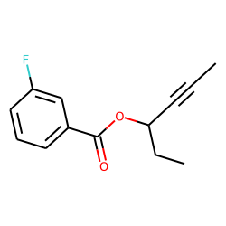 3-Fluorobenzoic acid, hex-4-yn-3-yl ester