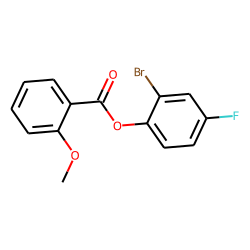 o-Methoxybenzoic acid, 2-bromo-4-fluorophenyl ester