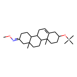 3-«beta»-Hydroxy-D-homo-5-androsten-17-one, TMS